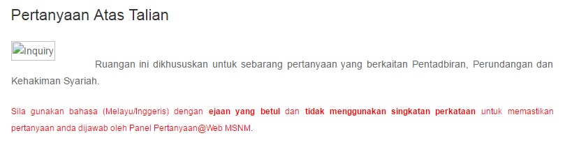 Manual Pengguna Pertanyaan Atas Talian Imej