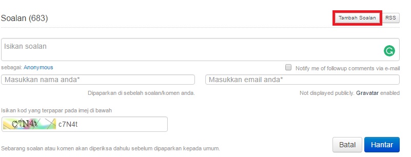 Manual Pengguna Pertanyaan Atas Talian Imej