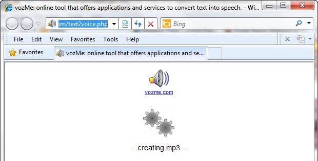 Text to Audio Window